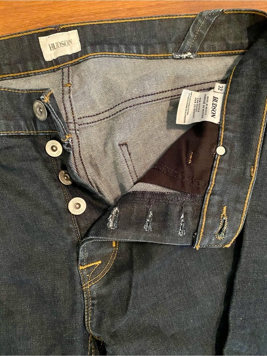 Other - Hudson Jeans Men's Dark Indigo Straight Fit Jeans size 32 like new